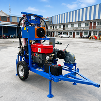 Fabricant chinois de foreuse hydraulique diesel portable pour puits d'eau de 200 m, destinée au marché africain