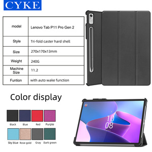 Cyke Trifold Máy Tính Bảng Bìa 11.2 Inch PU Da Bảo Vệ <span class=keywords><strong>PC</strong></span> <span class=keywords><strong>Tablet</strong></span> Trường Hợp Trifold Trường Hợp Đối Với Lenovo <span class=keywords><strong>Tab</strong></span> P11 Pro Gen 11.2 Inch - Product Image 6