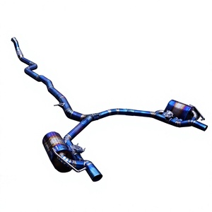 Silenciador de Escape de Doble Color con Válvula Vortex para Benz AMG GT50 GT53 3.0T 2019-2024, Azul Quemado Titanio, Sistema de Escape Completo de Alto Rendimiento - Product Image 1