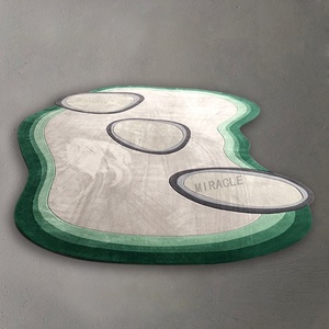 <span class=keywords><strong>Tappeto</strong></span> Retro Wave <span class=keywords><strong>Beige</strong></span> <span class=keywords><strong>Verde</strong></span> Piccolo Echo, Tappeti Tufted di Design Personalizzati, Tappetini Economici per Maisonette - Product Image 2