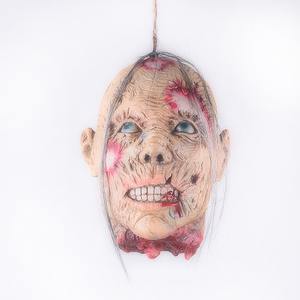 Fête d'Halloween Horreur <span class=keywords><strong>Zombie</strong></span> Latex - Bloody Rot Face Cosplay pour Terror Party Scary <span class=keywords><strong>Monster</strong></span> Face Cover Custom Design - Product Image 3