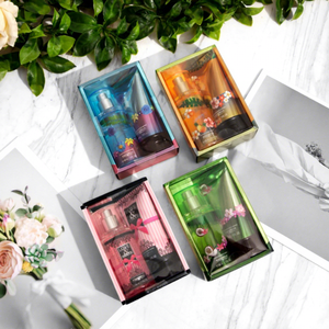 Ensemble de deux parfums pour femmes, vaporisateur pour le corps, avec lotion hydratante pour le corps, <span class=keywords><strong>coffret</strong></span> cadeau - Product Image 1