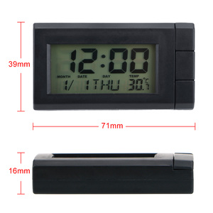 Horloge à affichage numérique LCD pour <span class=keywords><strong>voiture</strong></span> Affichage de la température Horloge électronique Montre automatique <span class=keywords><strong>Thermomètre</strong></span> Rétroéclairage bleu Ornements de <span class=keywords><strong>voiture</strong></span> - Product Image 6