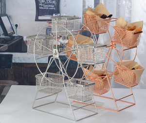 Nuevo Exhibidor de Plástico Creativo Tipo Noria para Aperitivos y Postres, Diseño Plegable de Múltiples Niveles para Uso en la Cocina - Product Image 3