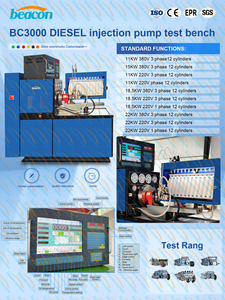 Máquina de Calibración de Inyectores Beacon Machine BC3000 12PSB, Equipo de Prueba para Bombas de Inyección - Product Image 3