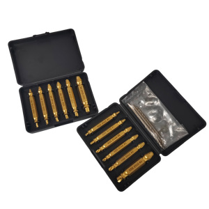 6pc HSS Extractor Double Head Screw Slide Tooth Removal <b>Screwdriver</b> <b>Screwdriver</b> <b>Bit</b> Broken Wire Tool <b>Set</b> - Product Image 3