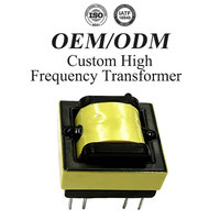 Transformateur à noyau de ferrite haute fréquence EFD38 SMPS Flyback OEM personnalisé, alimentation LED, convertisseur DC