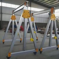 Mini-grue portique électrique en aluminium 1000 kg à entraînement par engrenages pour la construction, vente directe usine TransHoist