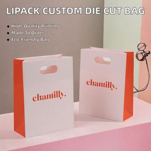 Personalized Classic Recyclable Ivory Board <b>Craft</b> Paper <b>Bags</b> Flat Handles Customizable for Jewelry Watch Eyewear Glasses - Product Image 3