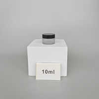 Pot en plastique givré personnalisé avec logo, 8 oz, vide, pour beurre corporel, luxe, 250 ml, 250 g, 200 ml, avec couvercles noirs.