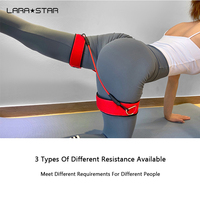 LS1156 Sangle de jambe/cuisse/cheville portable réglable Tube en latex Set Training Leg Thigh Hip Gym Fitness Pull Up Tick Resistance Band