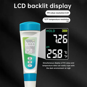 2026 हॉट सेलिंग डिजिटल <span class=keywords><strong>ph</strong></span> मीटर 2 1 <span class=keywords><strong>ph</strong></span> टेम्प वाटर/फूड/सौंदर्य प्रसाधनों/फलों की अम्लता माप के लिए बड़ी स्क्रीन ओएम/ओडम - Product Image 2