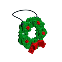 Adornos Colgantes de Bloques de Construcción de la Serie Navideña, Colección Festiva de Adornos de Ladrillos Navideños, Bloques de Ensamblaje para Calcetines de Navidad