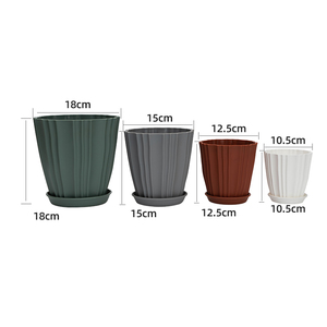 Macetas de flores geométricas ecológicas de plástico baratas compra de plantas - Product Image 5