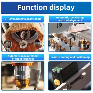 מכונת קידוח אופקי CNC לחריצת חורי מנעולים בדלתות עץ עבור פתרון קו ייצור רהיטים - Product Image 5