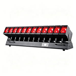 Projecteur LED à tête mobile matriciel 12x60W RGBW, contrôle DMX512, gradation linéaire 16 bits, zoom, lumière de lavage pour discothèque, boîte de nuit, concert - Product Image 2