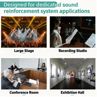 Isolateur Audio 4 Entrées 2 Sorties, Transformateur Équilibré pour Réduction du Bruit et Élimination des Tensions de Terre, Idéal pour Instruments, Conférences et Audio Longue Distance