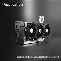 Station d'accueil GPU compatible Thunderbolt TH3P4G3 améliorée, charge PD 85W, station d'accueil 40 Gbps pour ordinateur portable, carte graphique externe