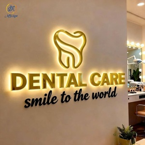 Quảng cáo ngoài trời biển trong nhà tùy chỉnh thép không gỉ 3D thư <span class=keywords><strong>LED</strong></span> Backlit chiếu sáng dấu hiệu cho phòng khám Nha khoa tường Logo - Product Image 6