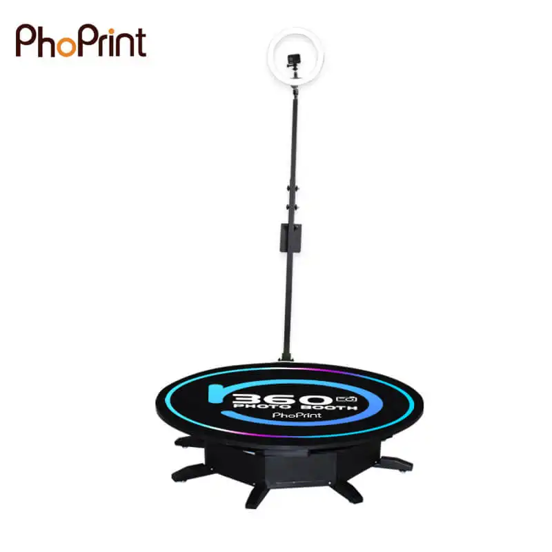 360 Photo Booth Portable Slow Motion Rotating 360 Degree Photobooth Portable Selfie Spin 360 photo booth Machine