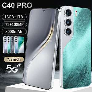 C40 Pro โทรศัพท์แอนดรอยด์ขนาด7.3นิ้วรุ่นขายดี2025 16GB + 1Tb พร้อมระบบชาร์จเร็วมาก