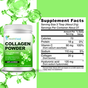 Collagène en poudre de haute qualité, vitamine C, aide à la santé des articulations pour une vie active, avec acide hyaluronique, complément alimentaire - Product Image 6