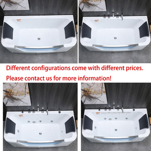 Hiện đại hình chữ nhật trong nhà Acrylic Spa Bồn tắm massage Combo Massage freestanding drainer Vòi bao gồm cho khách sạn-Giá thấp - Product Image 6