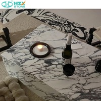 HZX Vente en gros Dalles de marbre italien Calacatta Viola Premium pour salon de luxe Socle de table d'appoint moderne personnalisé pour café