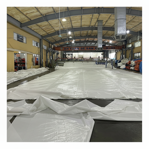 Matériau imperméable de bâche uni bleu 43 g/m² pour garçons et filles - Product Image 1