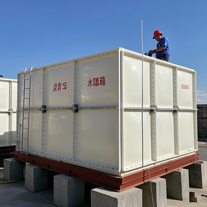 Réservoir de stockage d'eau potable Fibre de verre GRP FRP Réservoir d'eau modulaire souterrain hors sol Panneau sectionnel - Product Image 3