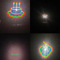 Lunettes à Effet Spécial avec Lentille de Diffraction Personnalisée, Design Feux d'Artifice en Papier, Grille, Support de Carte en Forme de Cœur, Logo Promotionnel