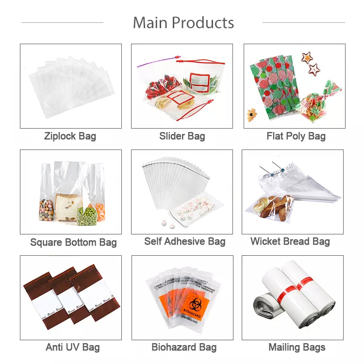 Stand Up Pouch, Reusable Clear Food Grade Freezer Food Fruit Package Plastic Slider Zipper Zip Lock Bags