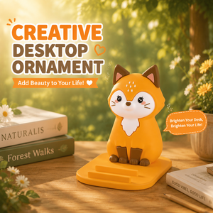 Accesorios de Oficina, Soporte para Teléfono con Diseño de Zorro, Decoración de Escritorio, Accesorios para el Hogar y la Oficina, Soporte Kawaii para Teléfono Móvil con Forma de Animal - Product Image 6