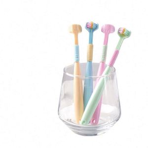 Soft 3-Sided Triple Bristle Toothbrush Kids Training Toothbrush for 4-12 Years - Product Image 2
