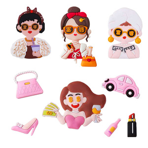 Creative Human Rich Woman Cake Topper Handmade Birthday Decoration Plugin - Product Image 4