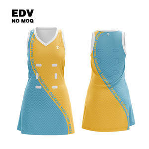 Netball Dress Uniform With Stretch Moisture Wicking Fabric With Logo Great For Kids Games Practices Kits For Netball - Product Image 6