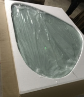 Table basse moderne pour salon d'hôtel, design classique japonais de luxe, plateau en verre trempé de 19 mm, bois de frêne durable, montage facile