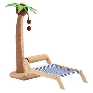 Fauteuil de plage pour chat, lit de camping d'été doux, hamac pour chat, mobilier pour chat, mini chaise de plage, lit pour chat, arbre à chat en bois durable – Vente en gros - Product Image 4