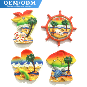 Aimant de réfrigérateur en résine 3D en forme de tortue de <span class=keywords><strong>mer</strong></span>, logo personnalisé, prix bas, écologique, vente en gros, souvenir de <span class=keywords><strong>vacances</strong></span> à Hawaï, cadeau - Product Image 1