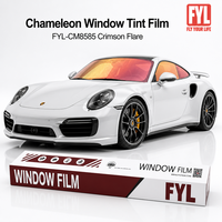 Film teinté caméléon pour vitres, film teinté caméléon pour pare-brise VLT80% IRR60-80%+ Réjection de chaleur UV99% Protection UV Voiture Auto