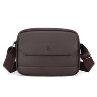 Sac messager pour hommes, résistant aux rayures, hydrofuge, multi-couches, sac à bandoulière avec large sangle réglable pour le travail