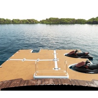 Station d'accueil gonflable de stationnement pour bateau, point de chute, tapis flottant sur l'eau, bateau flottant, jet ski, station d'accueil flottante