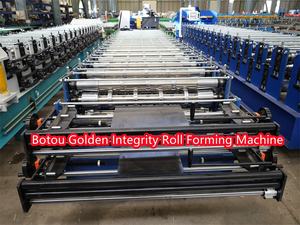 Venta directa de fábrica Venta caliente Azulejo de metal de alta calidad Hoja de techo de acero firme Azulejo esmaltado Hoja de techo Máquina formadora de rollos - Product Image 2