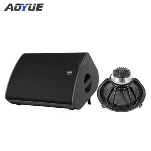 Clair, professionnel, basse fréquence, scène 35 ° à 55 °   Haut-parleur de monitoring de scène à large bande de fréquences de 15 pouces, bi-amplifié, à aimant néodyme, avec angle réglable - Product Image 1