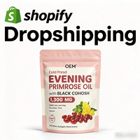 Huile d'extrait d'onagre à succès avec cohosh noir, agent de dropshipping OEM, marque privée, exécution des commandes Shopify DDP