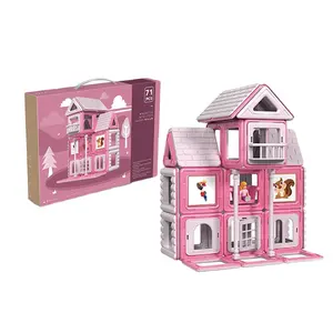 ITTL 71 pcs happy villa intelligence building blocks 3d toys block