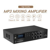 Amplificateur de sonorisation PA 60W 100V 70V avec tuner USB MP3 FM pour écoles, usines, églises - Vente en gros