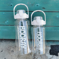 Bouteilles en plastique tendance, Logo personnalisé, nouveau produit, Portable, Sport, PC, eau potable, bouteille de motivation