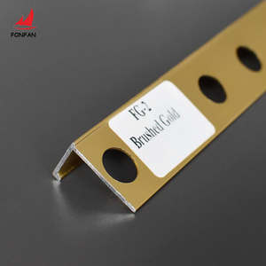 Phong Cách Hiện Đại Trang Trí Nội Thất Hồ Sơ Chải Vàng L-Hình Dạng Cạnh Thẳng Gạch Trim Góc Trang Trí Kim Loại Dải - Product Image 3