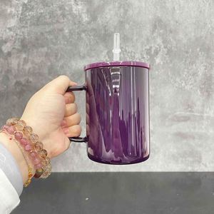 Taza de Vidrio para Sublimación de 17 oz, Estilo Macaron, con Tapa de PP de Color - Product Image 1